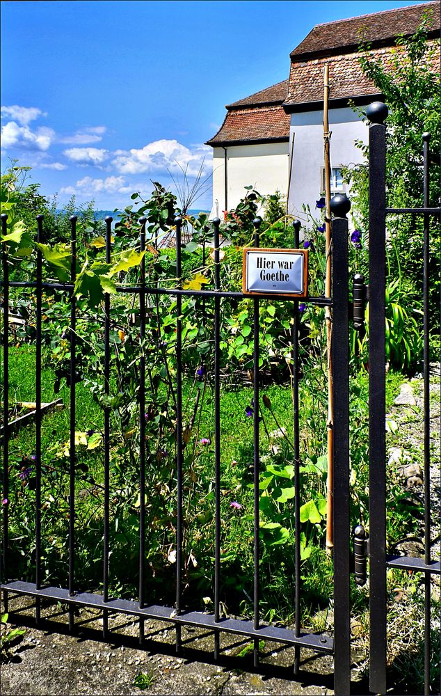 Gartenzaun mit „Durchblick" Foto & Bild bodensee, meersburg