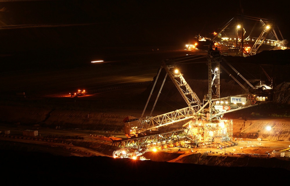 Garzweiler-2-Tagebau @ Night