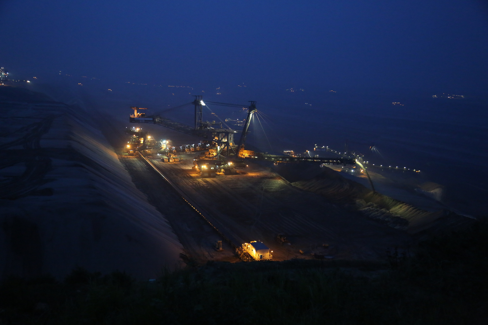 Garzweiler bei Nacht