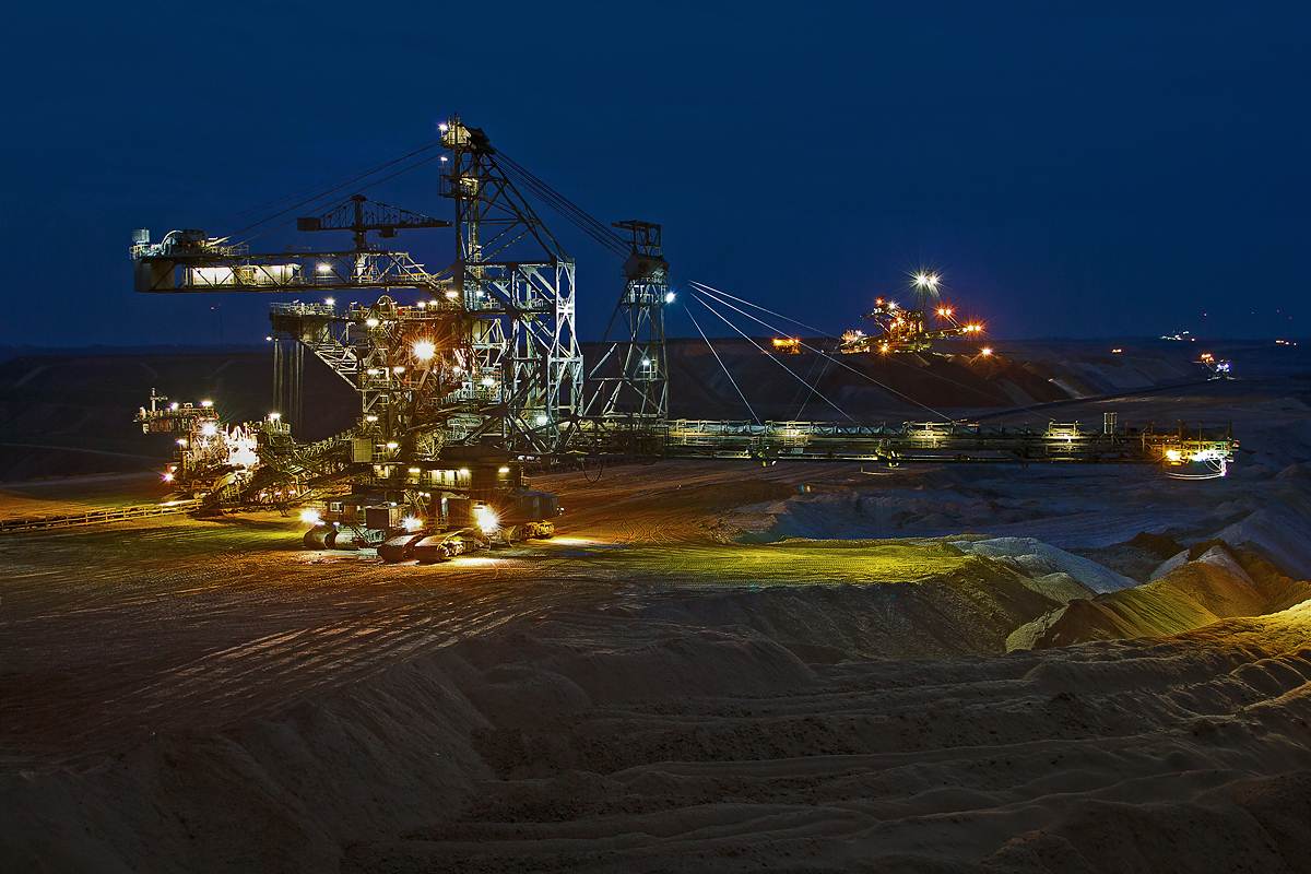 Garzweiler bei Nacht