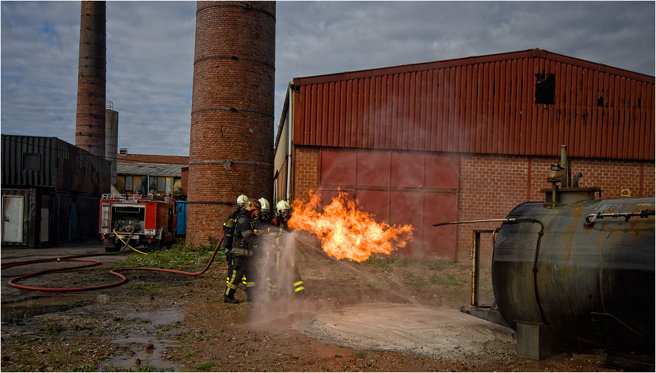 Gasflammenbekämpfung