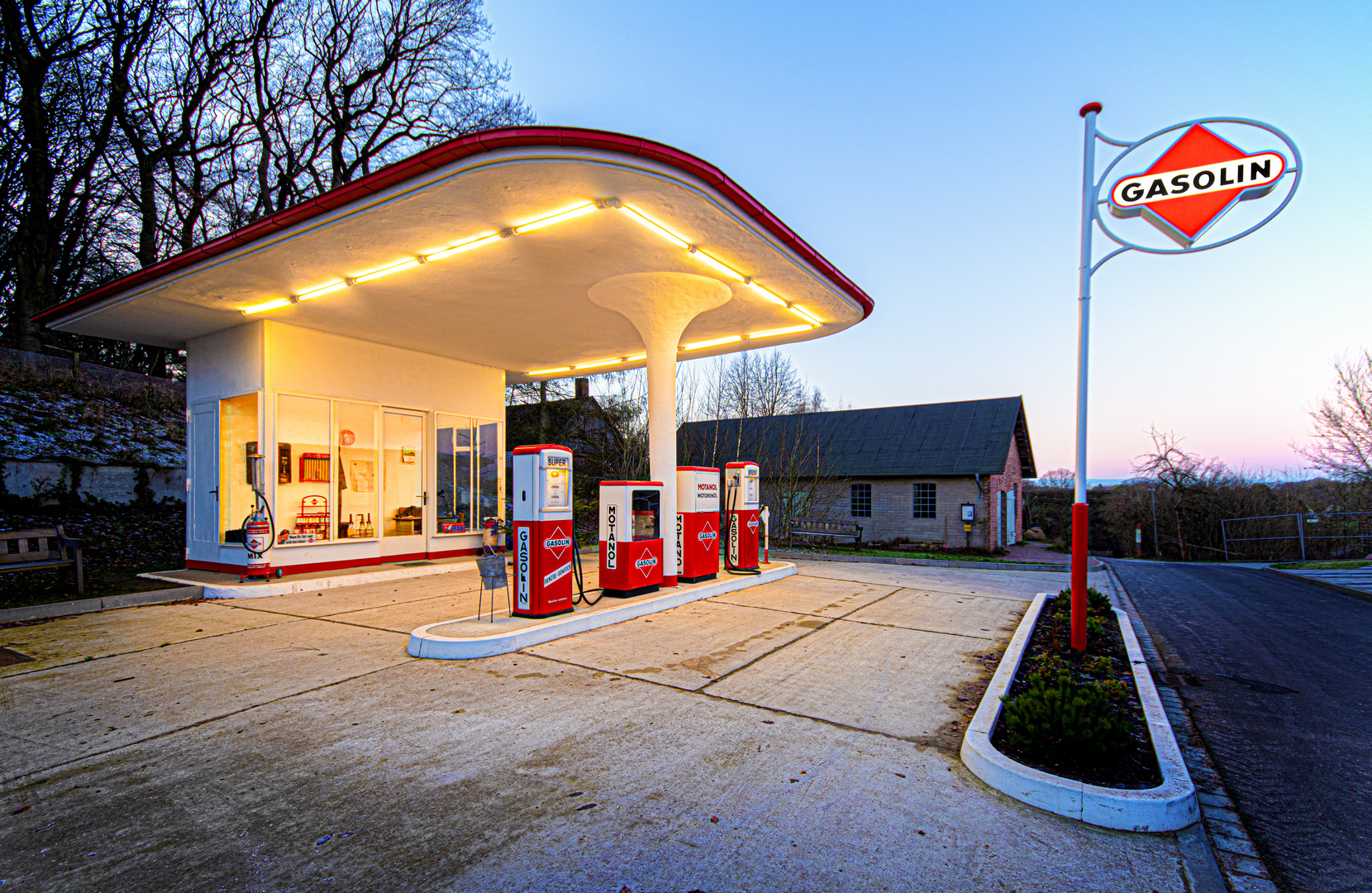 gasolin Tankstelle Freilichtmuseum am Kiekeberg