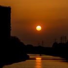 Gasometer am Abend