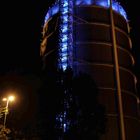 Gasometer by night