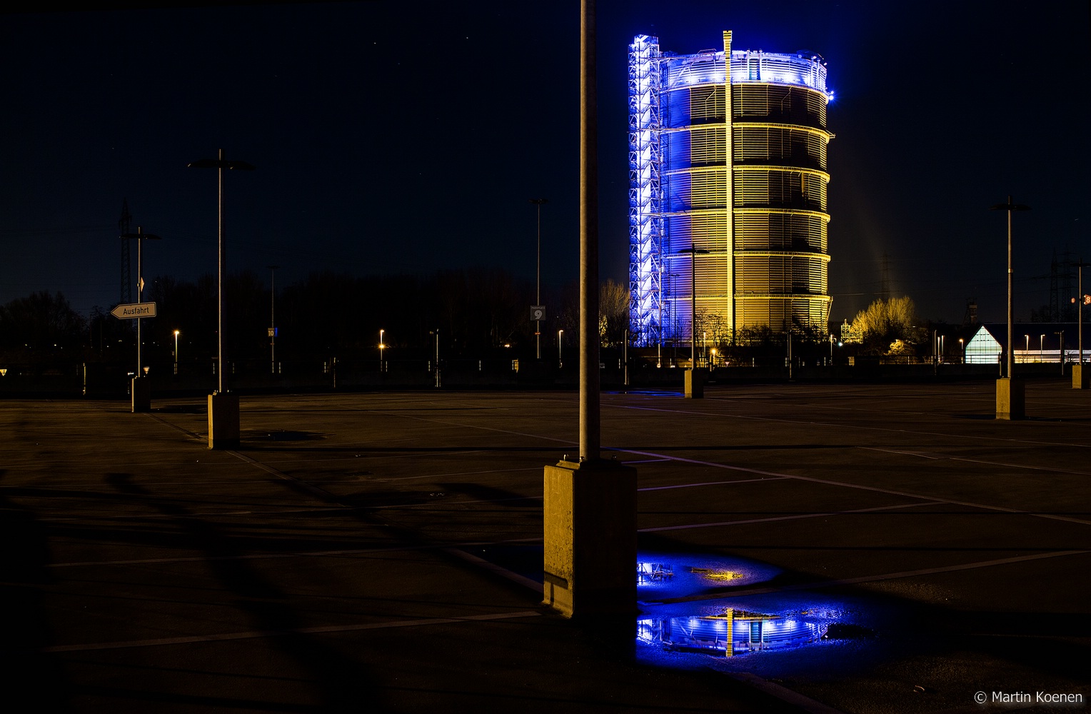 Gasometer Oberhausen in seiner vollen Pracht