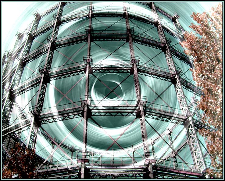 Gasometer und Gas