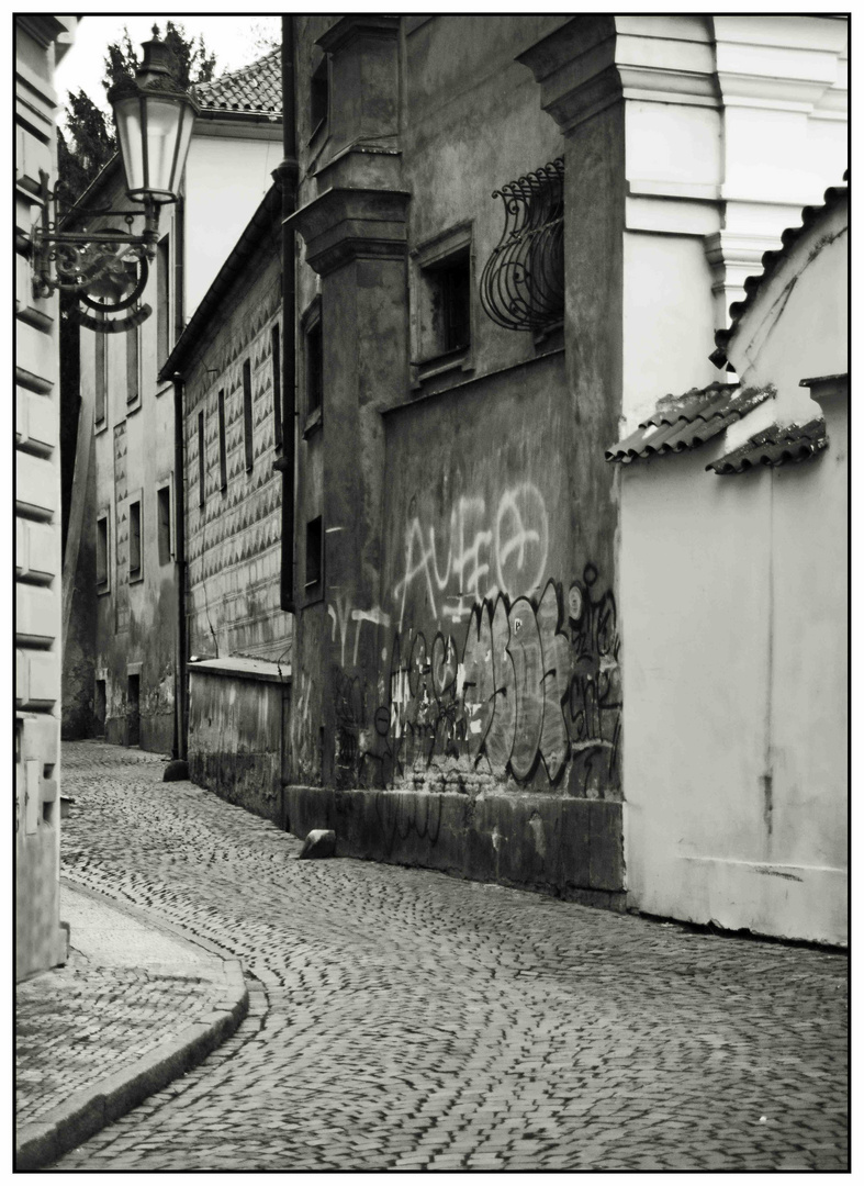 Gasse auf der Insel Kampa