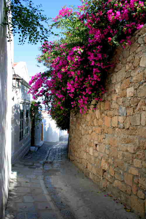 Gasse auf Rhodos