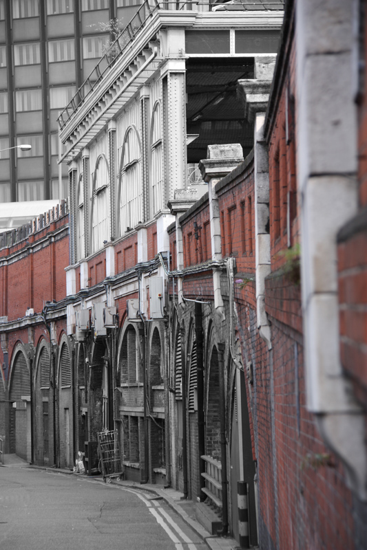 Gasse bei der Waterloo-Station