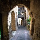 Gasse durch Saint-Saphorin mit Winzerhaus