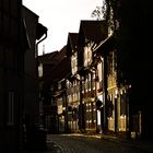 Gasse im Abendlicht