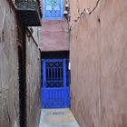 Gasse im Andaluschen Viertel von Rabat, Marokko