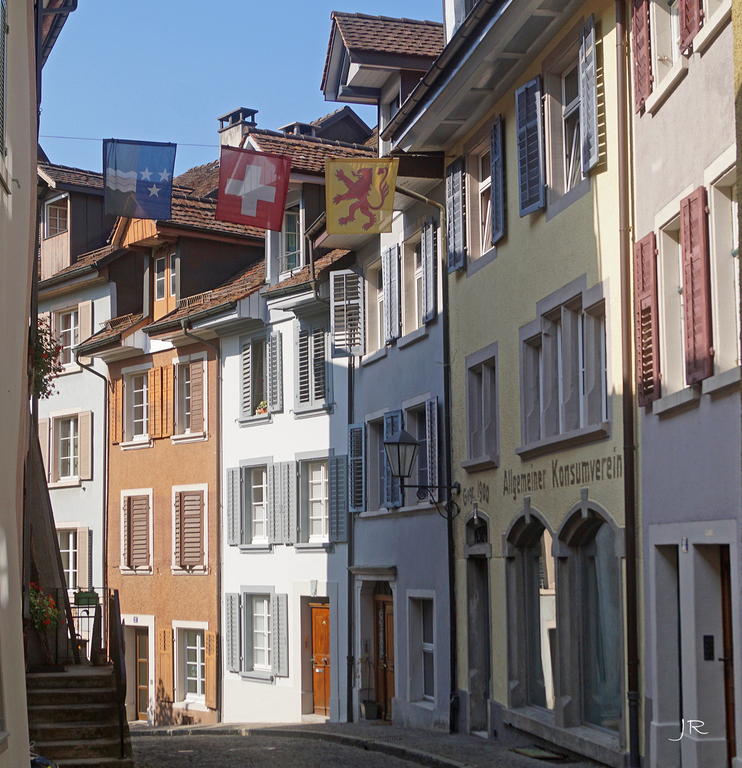 Gasse im schweizerischen Laufenburg