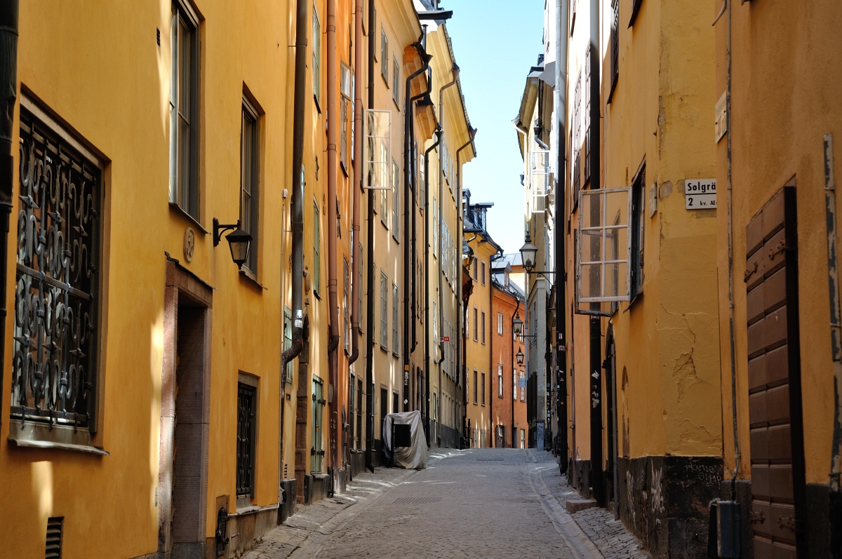 Gasse im Stadtteil Gamla Stan