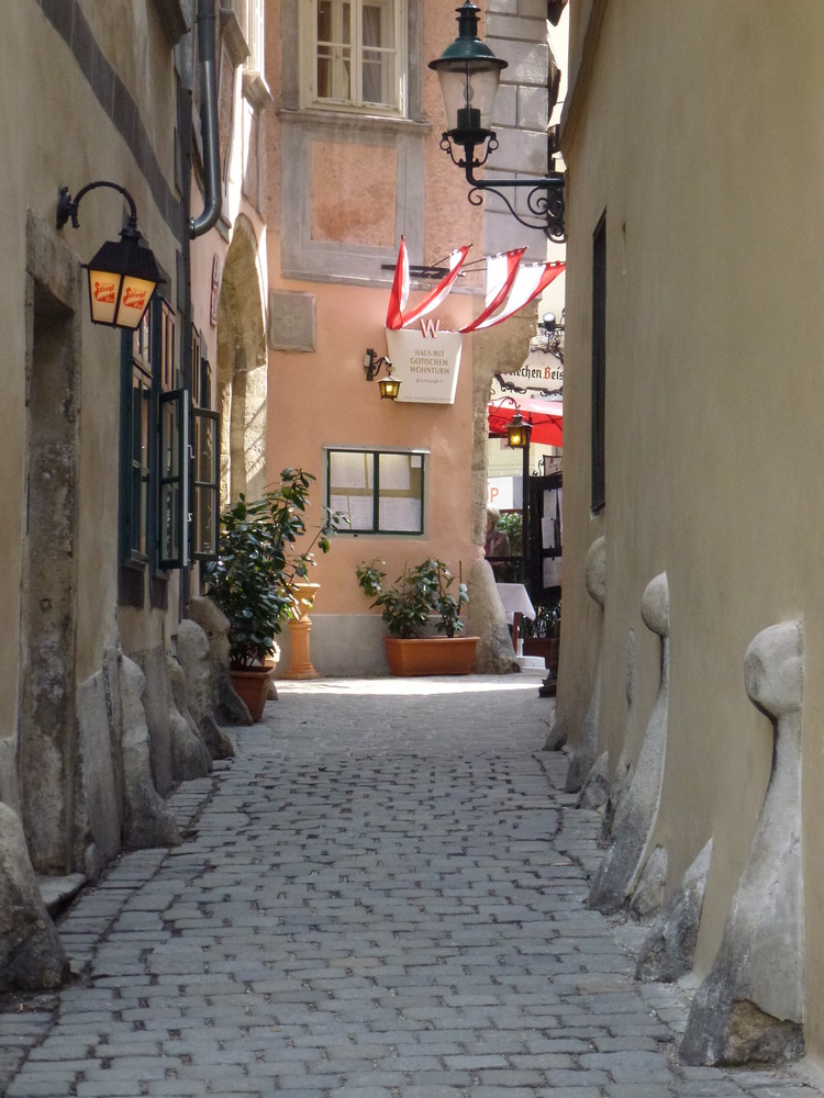 Gasse im Zentrum von Wien