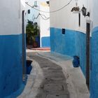 Gasse in Andalusichen Viertel von Rabat, Marokko