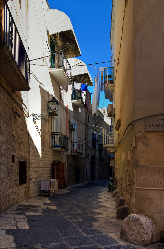 Gasse in Bari ...