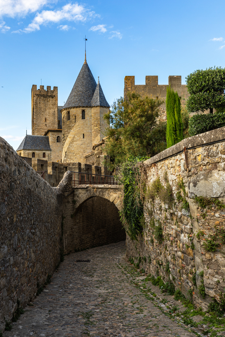 Gasse in Carcassonne  