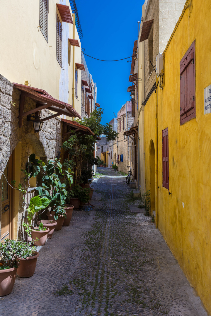 Gasse in der Altstadt von Rhodos