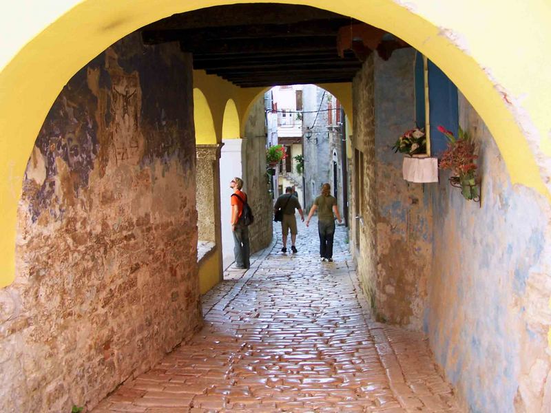 Gasse in der Altstadt von Rovinji