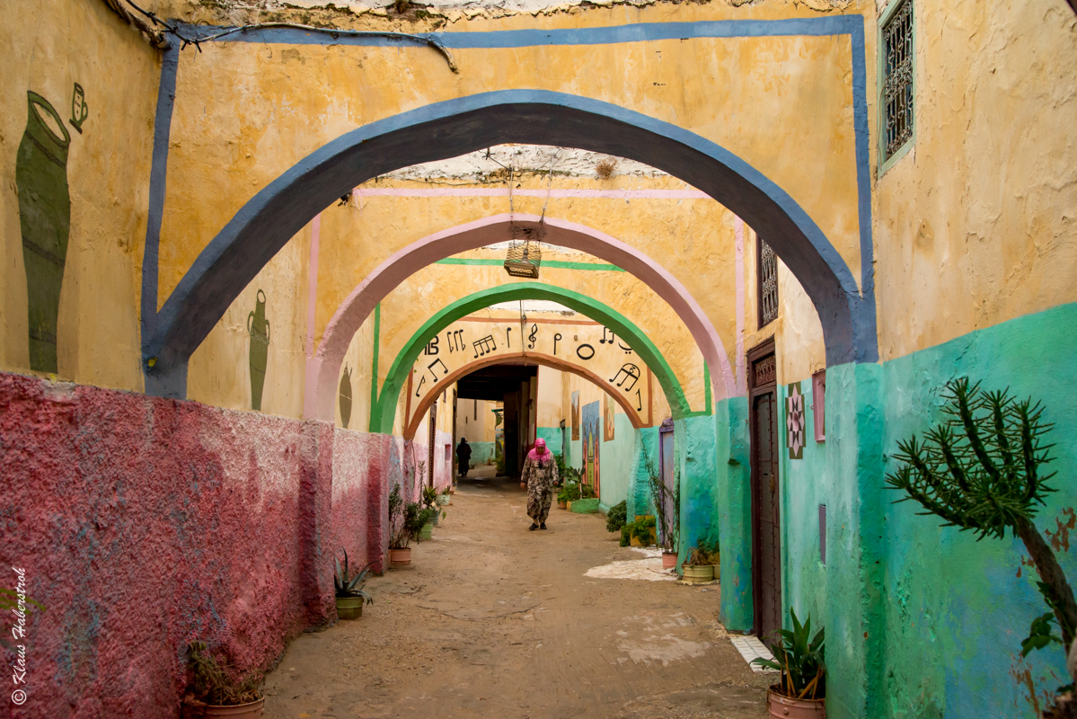 Gasse in der Medina von Meknes