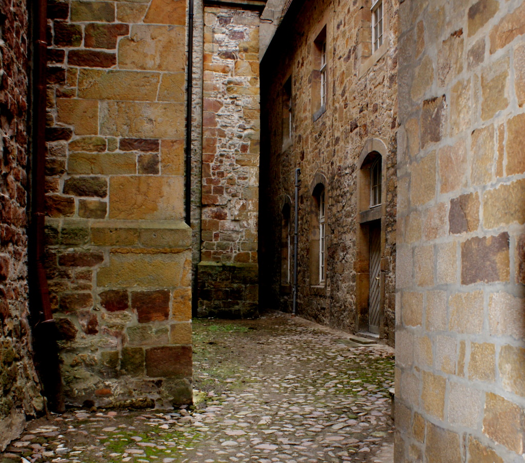 Gasse in der Schlossanlage von Bad Iburg