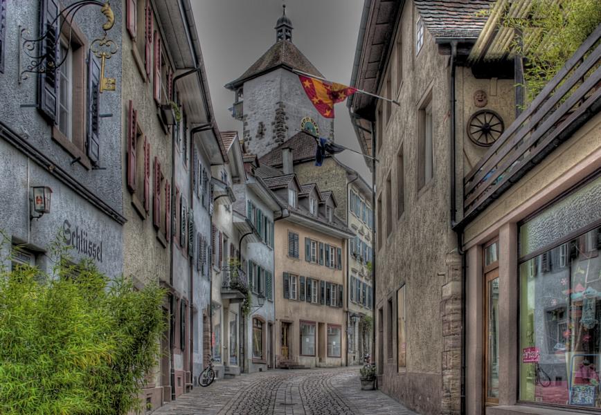 Gasse in der Schweiz