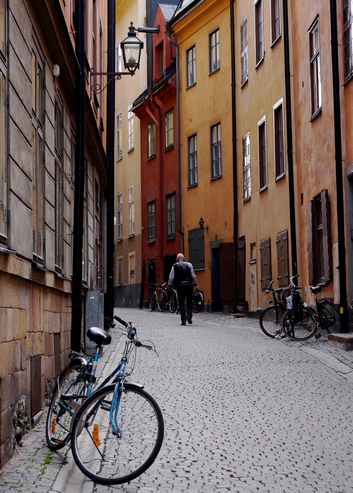 Gasse in der Stockholmer-Altstadt