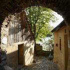 Gasse in Dürnstein, Wachau, hinunter zur Donau