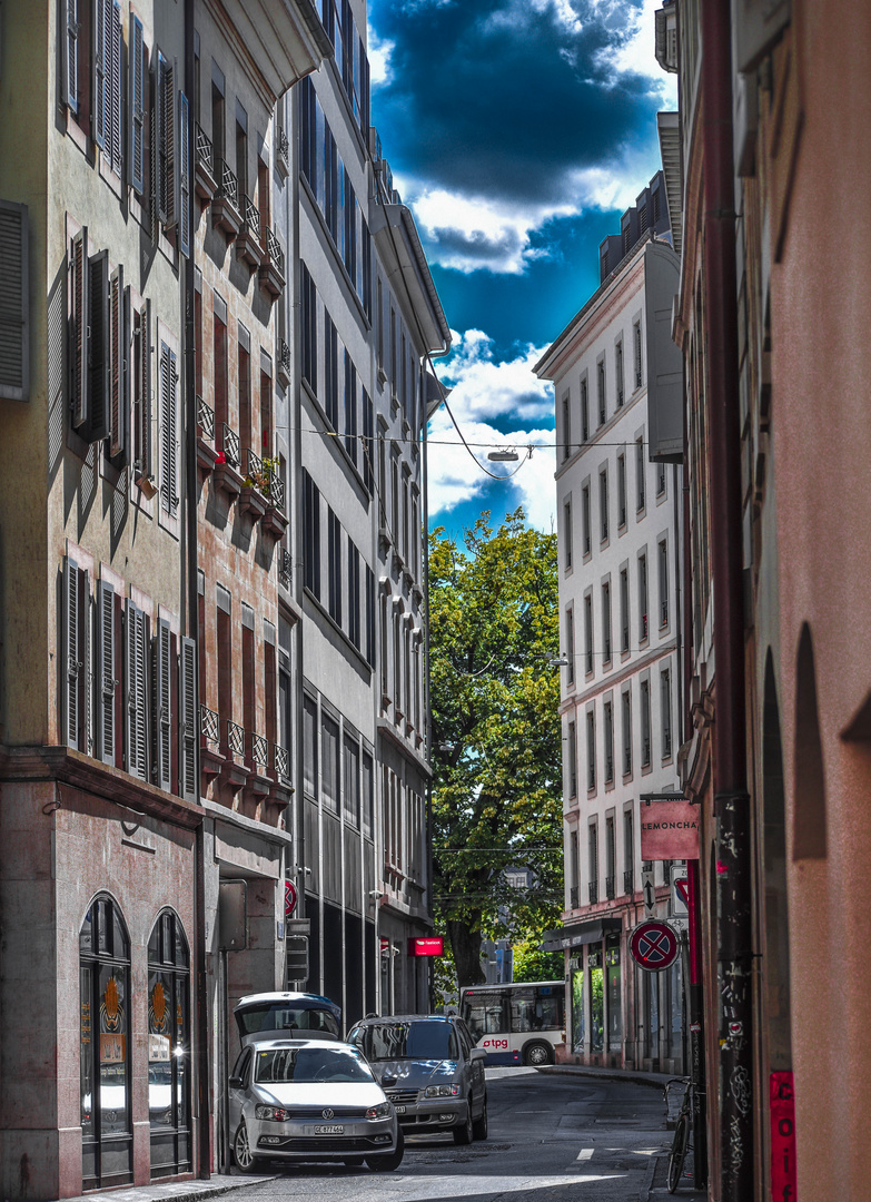 Gasse in Genf