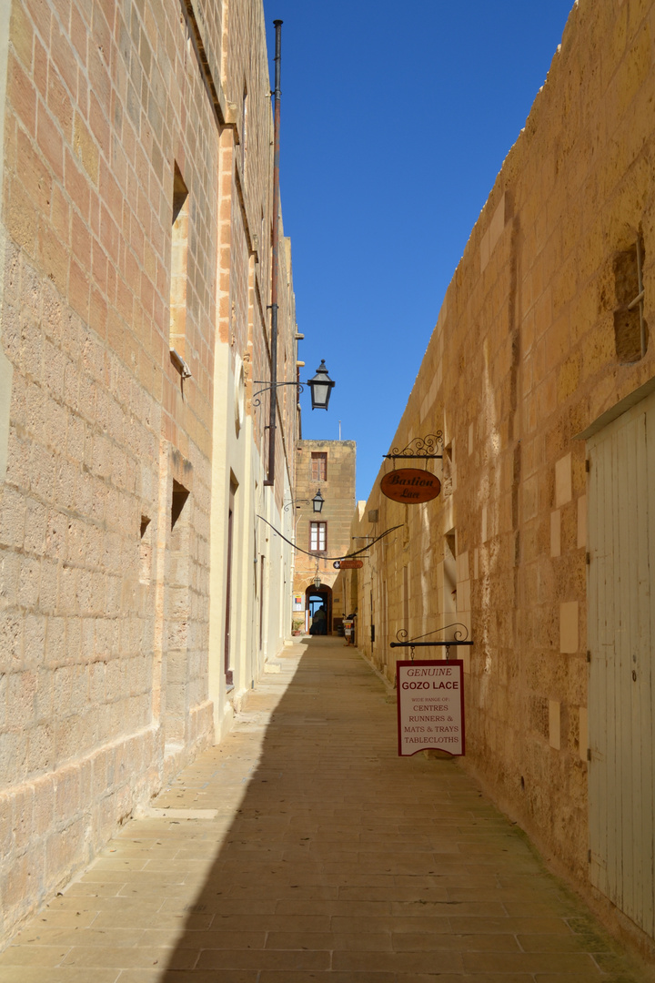 Gasse in Gozo, Malta