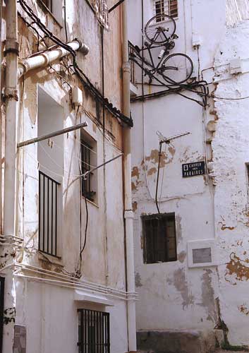 Gasse in Ibiza-Stadt