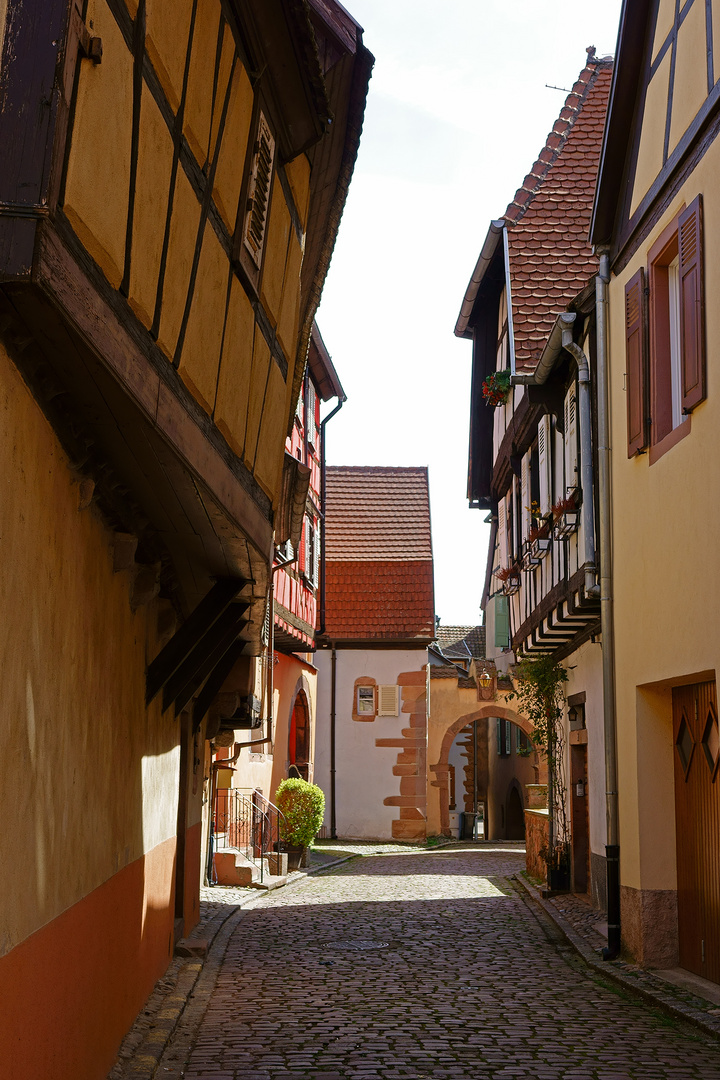 Gasse in Kaysersberg, Elsass