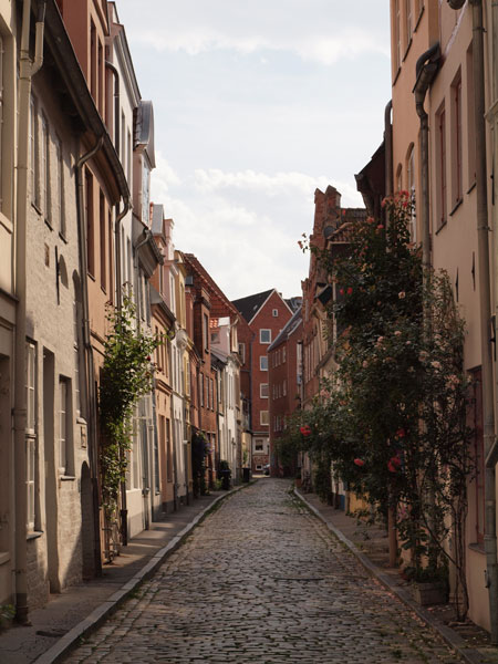 Gasse in Lübeck