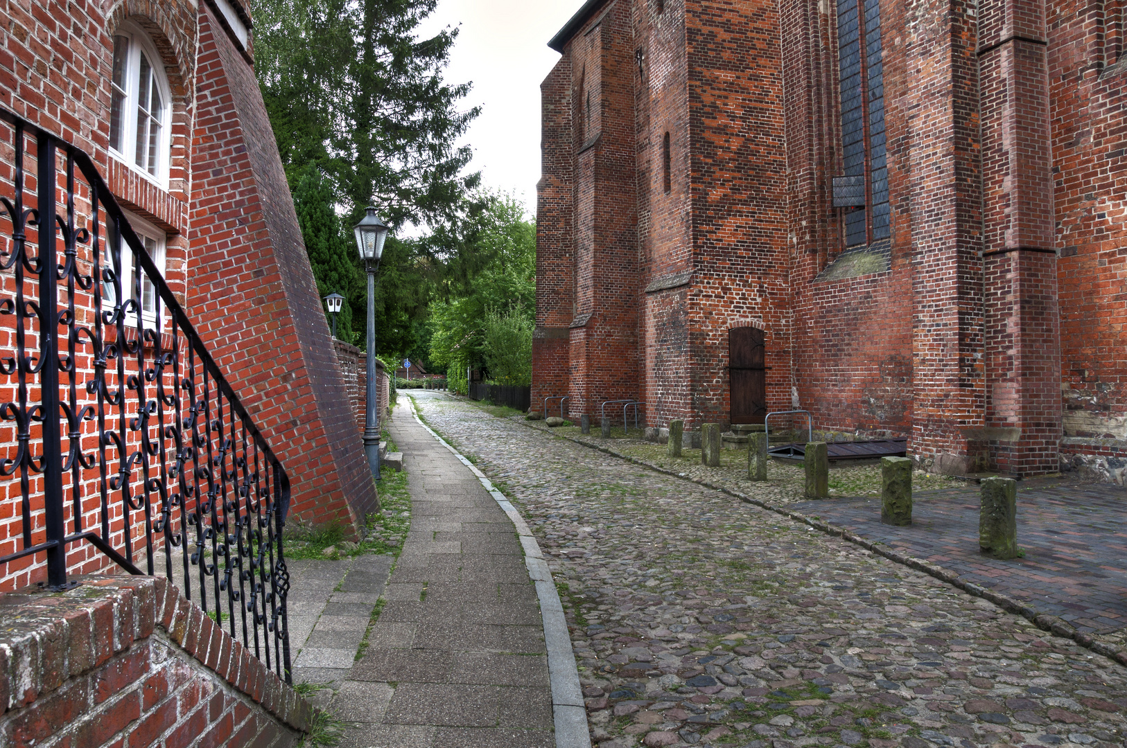 Gasse in Lüneburg am Kloster