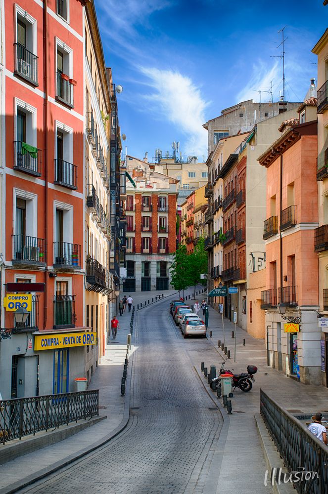 Gasse in Madrid