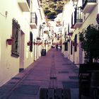 Gasse in Malaga, Spanien