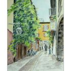 Gasse in Malcesine / Gardasee