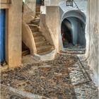 Gasse in Pyrgos, Santorin