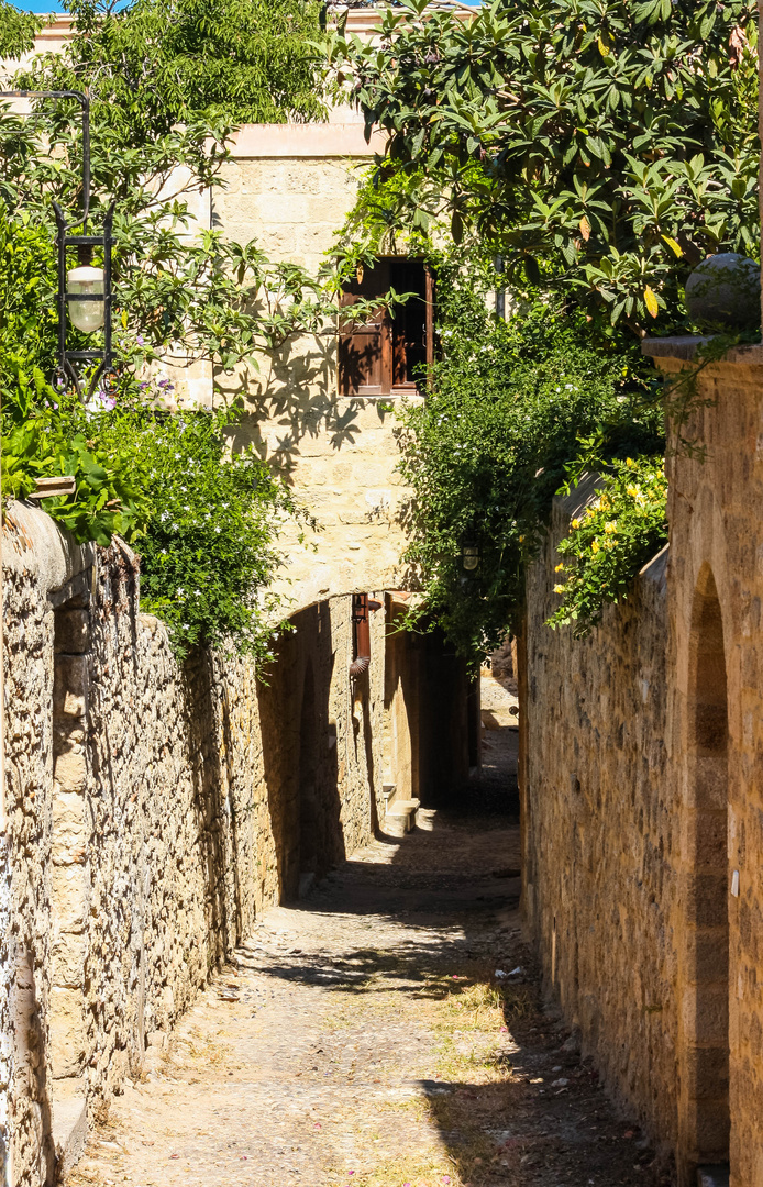 Gasse in Rhodos Stadt