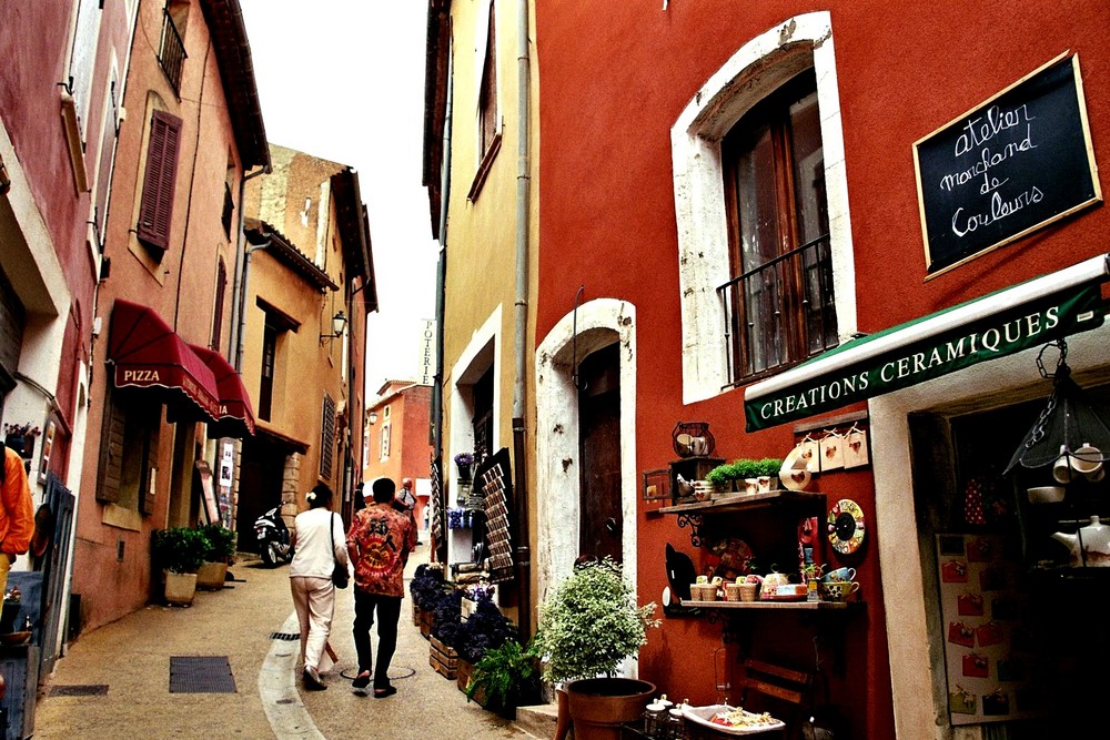 Gasse in Roussilion, Provence