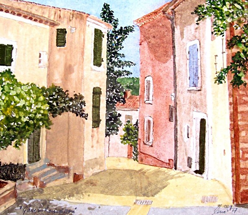 Gasse in Roussillon