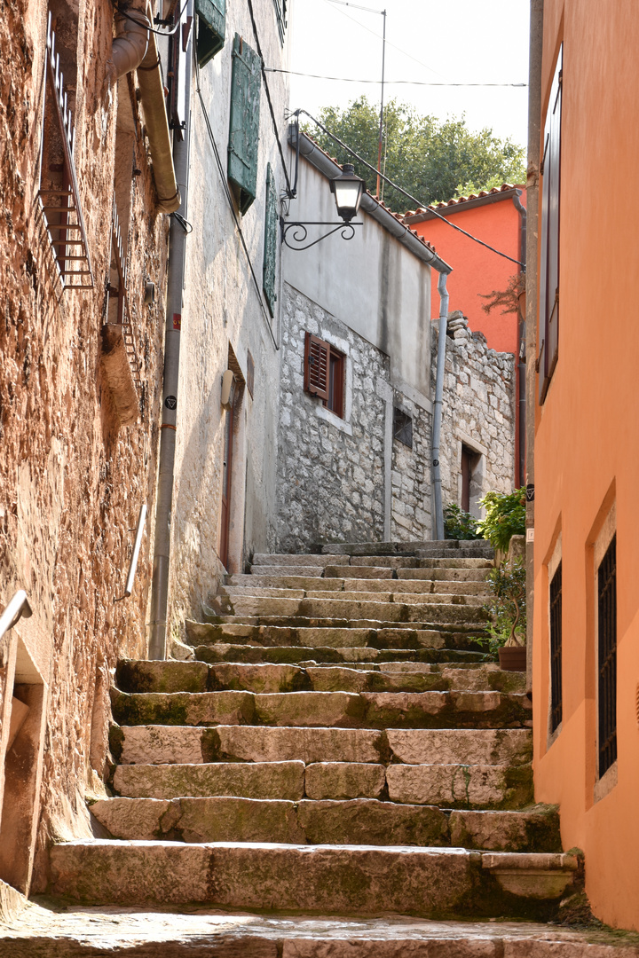 Gasse in Rovinj, Istrien