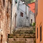 Gasse in Rovinj, Istrien