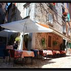 Gasse in Rovinj / Kroatien