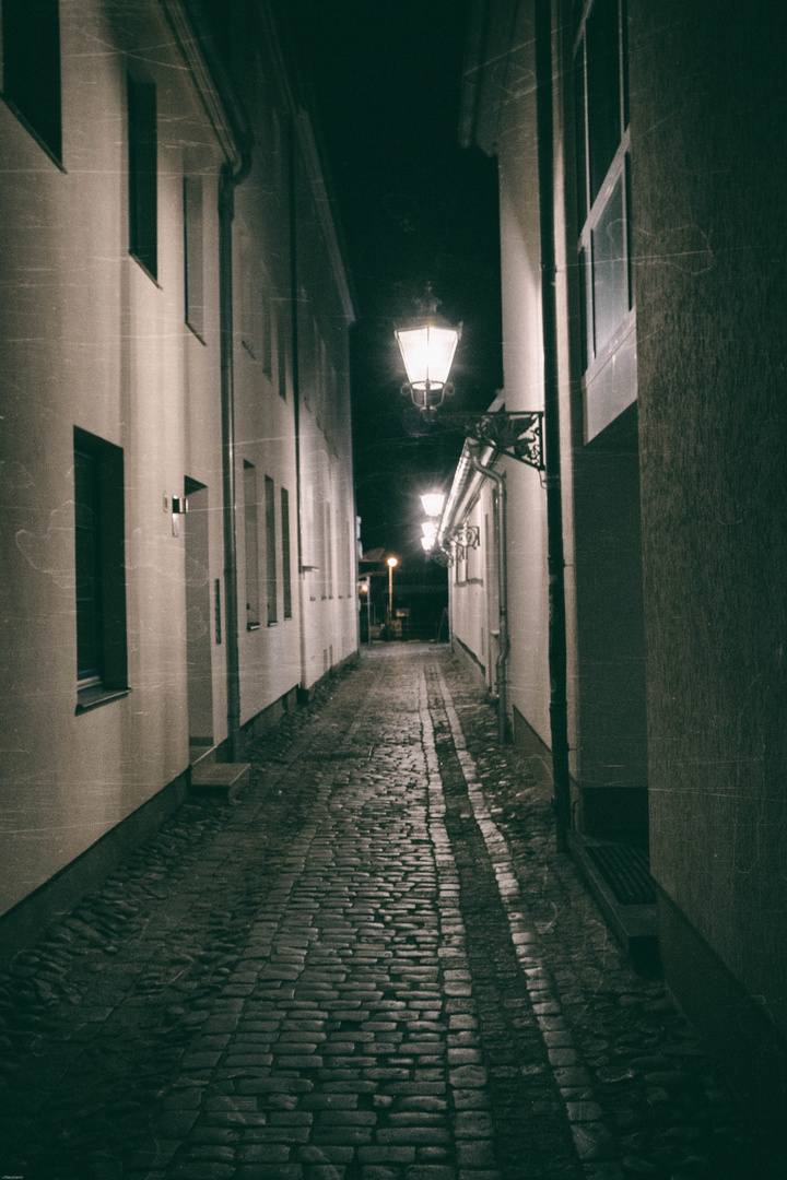 Gasse in Warnemünde