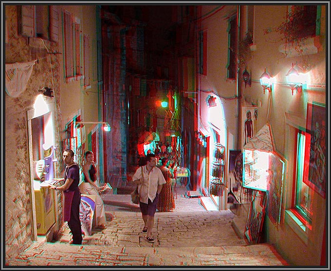 Gassen von Rovinj 3D