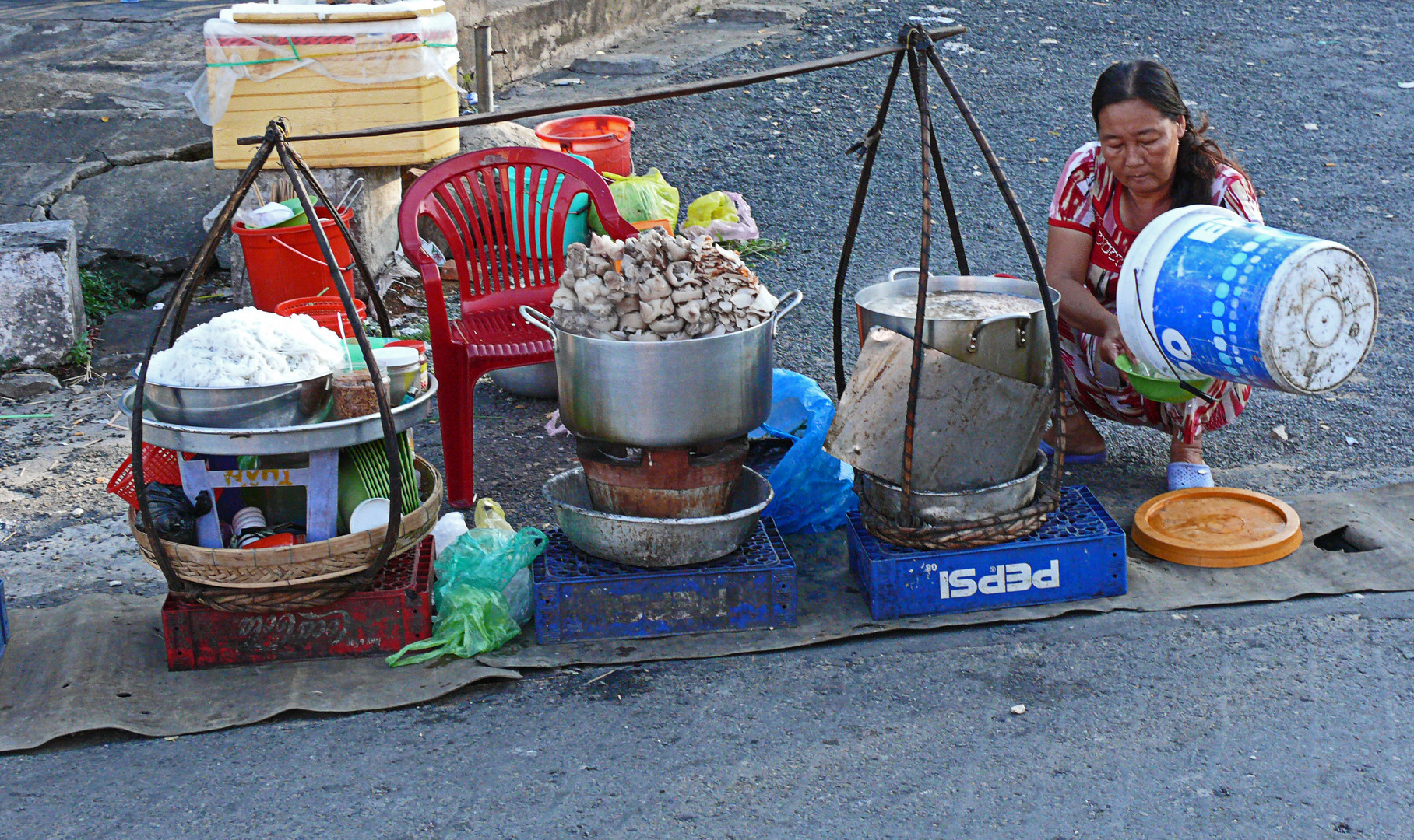 Gassenküche irgenwo in Vietnam