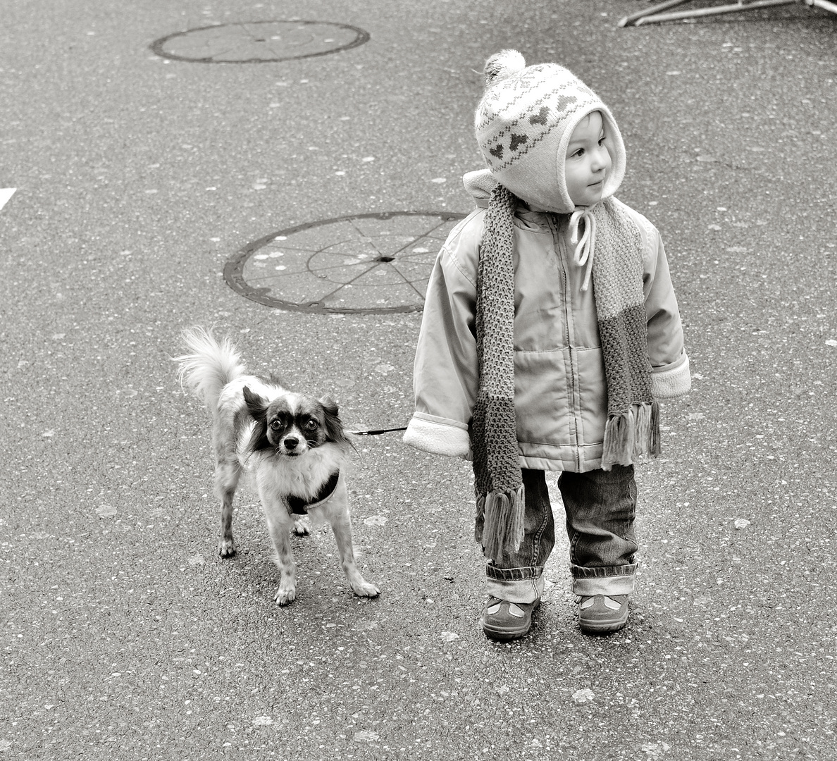 Gassie gehen mit meinem ersten Hundefreund