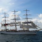 Gast der Hanse Sail Rostock 2013 - das polnische Segelschiff "Dar Mlodziezy"